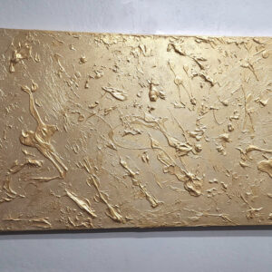 Abstract Gold abstract 30 x 60